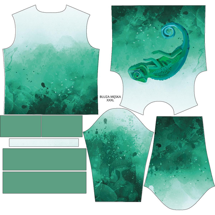 HERREN SWEATSHIRT (OREGON) - CHAMÄLEON - Nähset