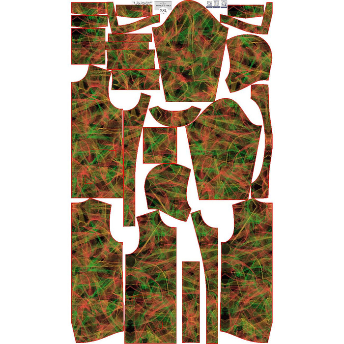 HERRENPARKA (TOM) - NEON SCRIBBLE m.1 - Nähset