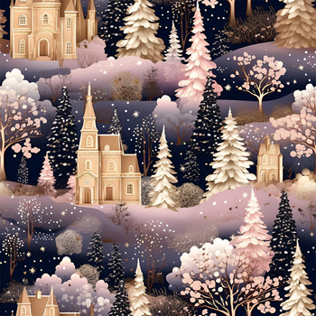 Pink Vintage Christmas wz. 2 - teplakovina