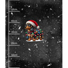 CHRISTMAS DOG PAT. 3 - panel (60cm x 50cm)- single jersey with elastane ITY