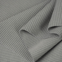 D-995 GREY - Ribbed knit fabric