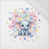 CUTE ELEPHANT - panel (60cm x 50cm) SINGLE JERSEY