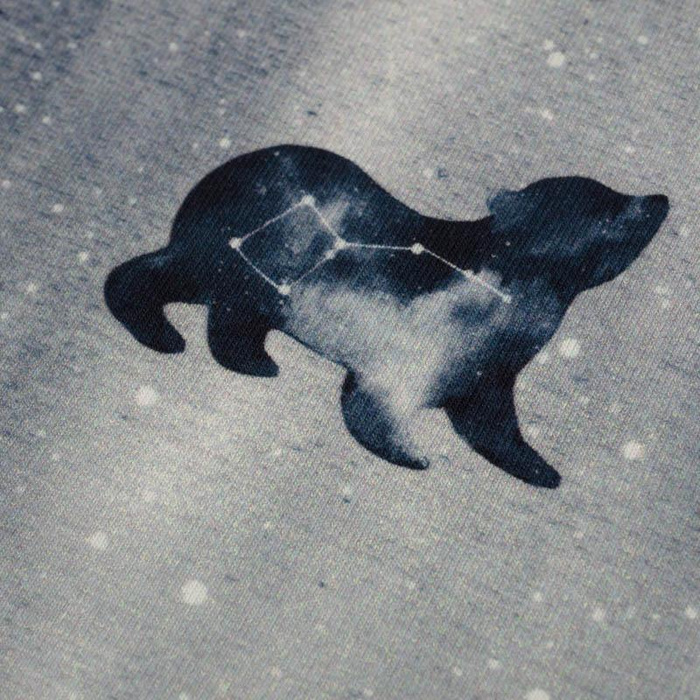 ANIMALS MIX (GALACTIC ANIMALS) / grey - Waterproof woven fabric