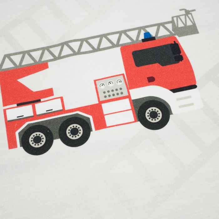 FIRE TRUCK / ladder - panel looped knit