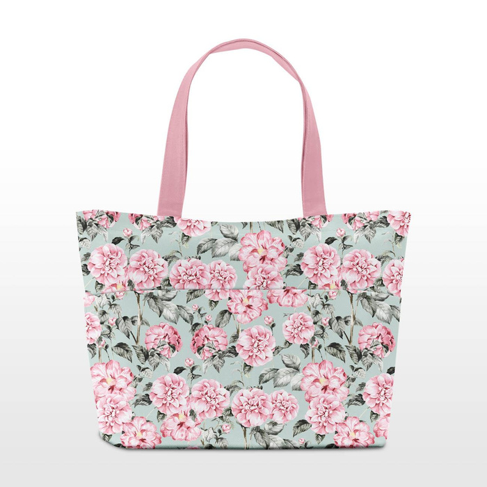 PINK PEONIES pat. 1 - Waterproof woven fabric