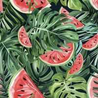 WATERMELON wz.1 - teplákovina počesaná s elastanem ITY