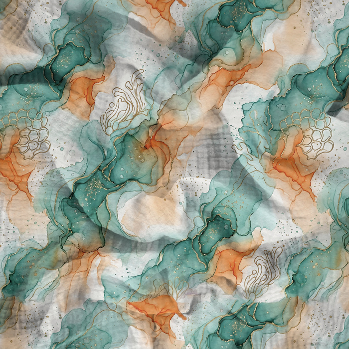 ALCOHOL INK WZ. 21 - Baumwoll Musselin