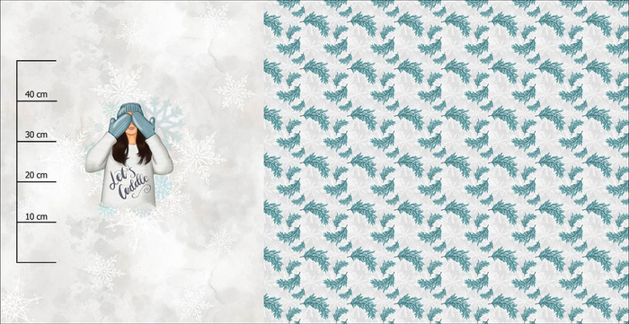 LET'S CUDDLE (WINTER IN THE CITY) - PANORAMIC PANEL (80cm x 155cm)