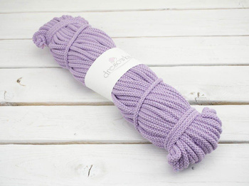 Baumwollkordel Knäuel - rund, 8mm  - VEILCHENBLAU