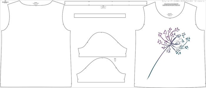 Pyžamo-Tričko - PAMPELIŠKA vz. 2 - XXXL