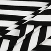 Rib Jersey fabric Unicolour - STRIPES / BLACK