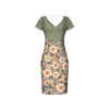 PASTEL FLOWERS PAT 2 - dress panel Linen 100%