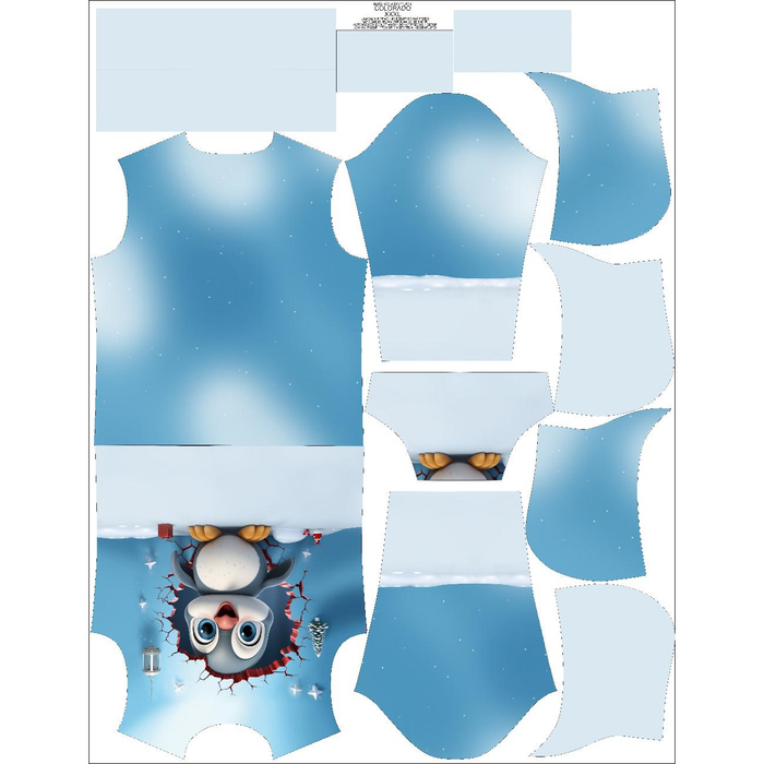 PÁNSKÁ MIKINA S KAPUCÍ (COLORADO) - HAPPY PENGUIN - Sada šití XL