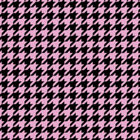 BLACK HOUNDSTOOTH / pink