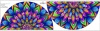 Malý panel pro kruhovou sukni - Viskózový jersey - COLORFUL MANDALA WZ. 3