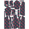 WOMEN'S PARKA  "ANNA" (S) - FLOWERS 3D WZ. 10 - sewing set