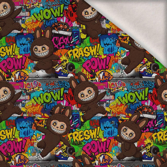 Creepy Cute WZ.4 - teplákovina počesaná s elastanem ITY