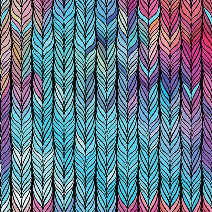 ZOPF / regenbogen - Baumwoll Webware