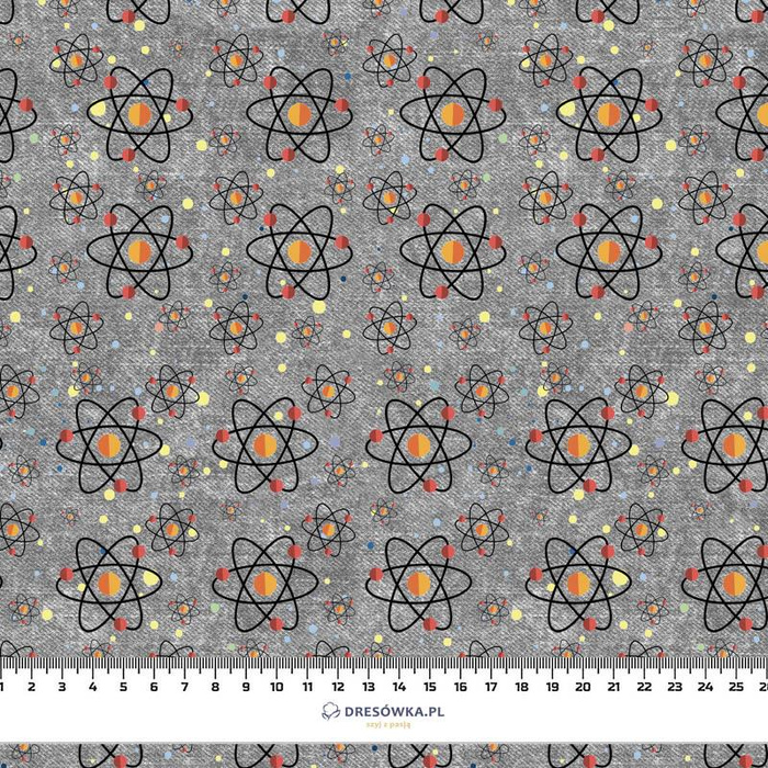 KOSMISCHE ATOME (WELTRAUMEXPEDITION) / ACID WASH GRAU - Baumwoll Webware