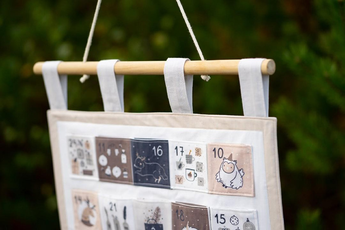 KALENDARZ ADWENTOWY - BEŻOWY