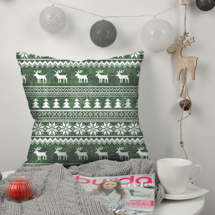 REINDEERS PAT. 2 / ACID WASH BOTTLE GREEN - light brushed knitwear