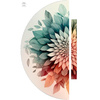 WATERCOLOR FLORAL WZ. 9 - panel na spódnicę "MAXI" - krepa