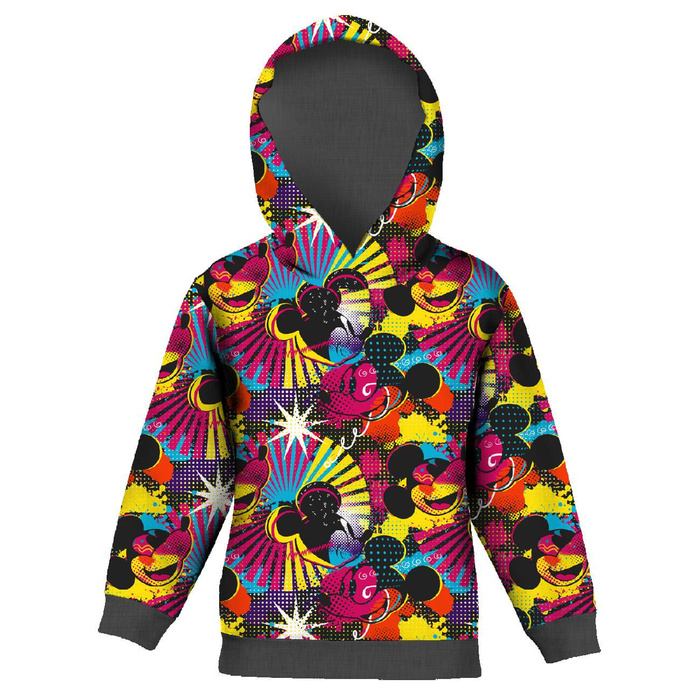 KID'S HOODIE (ALEX) - MOUSE WZ.12 - looped knit fabric (98/104)
