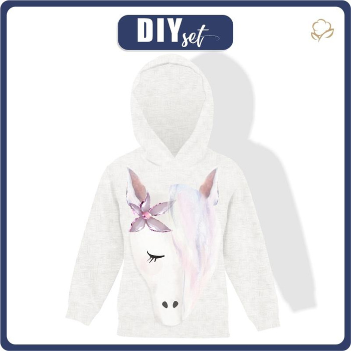 KINDER HOODIE - PFERD - Sommersweat (122/128)