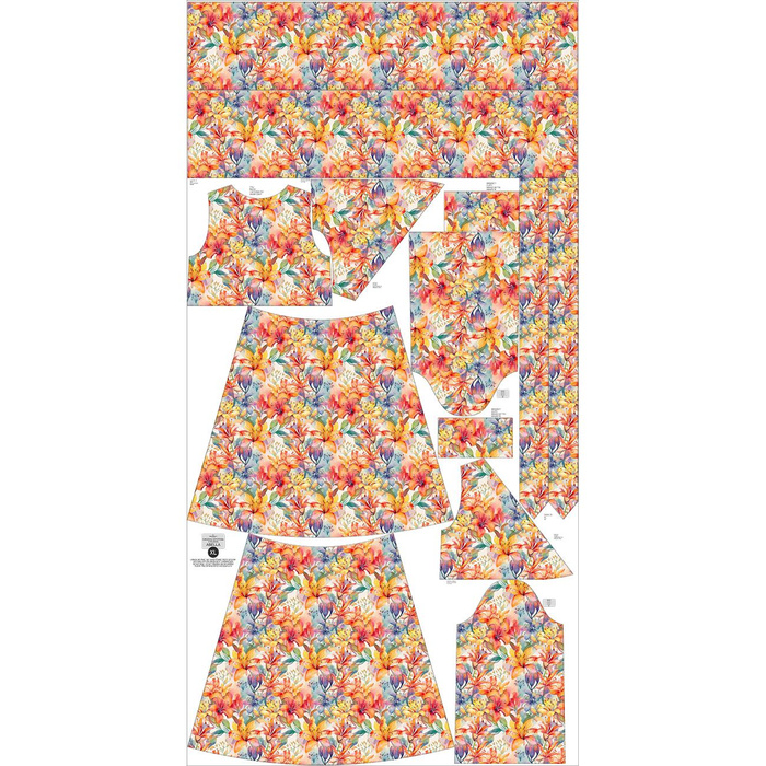 WICKELKLEID MIT RÜSCHEN (ABELLA) - FLOWERS ms.37 - Nähset