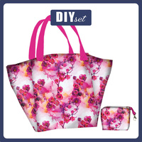 Torba XL z saszetką 2 w 1 - ALCOHOL PASTEL WZ. 6 - zestaw do uszycia