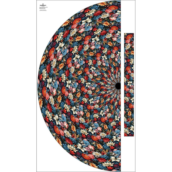 Maxirock Panel/ Butterfly & flowers wz.10