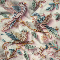 PAPER BIRDS - Muślin bawełniany