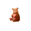 BEAR WITH HONEY (BEARS AND BUTTERFLIES) - panel looped knit 