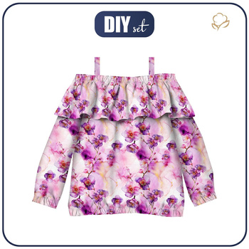 Bluzka hiszpanka (VIKI) - ALCOHOL PASTEL INK WZ.7 - zestaw do uszycia