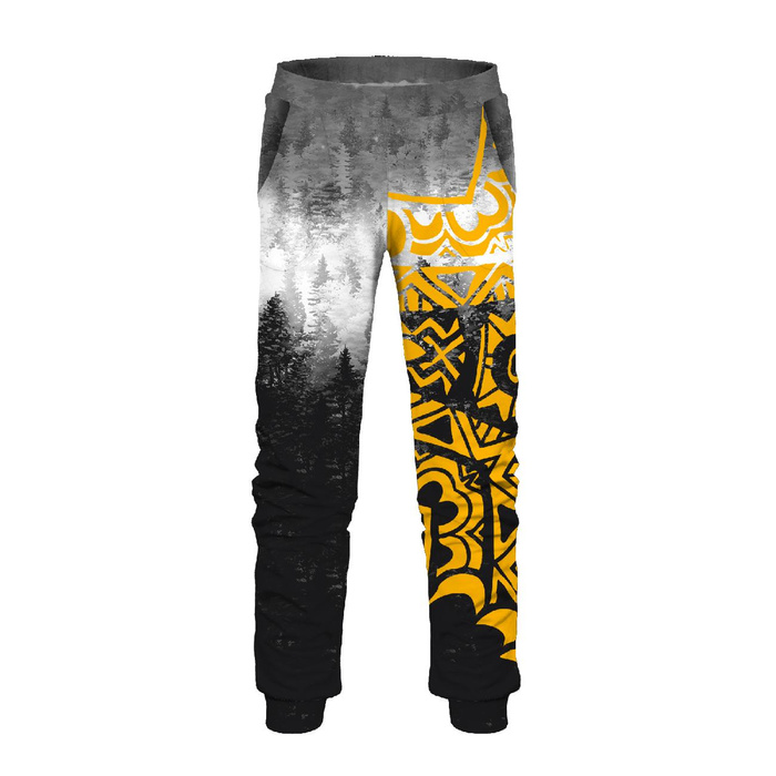 Children's tracksuit (MILAN) - MISTY MANDALA / FORREST OMBRE - sewing set (122/128)