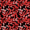 LEAVES pat. 7 (red) / black