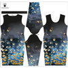 PENCIL DRESS (ALISA) - BUTTERFLIES / gold - sewing set XXL