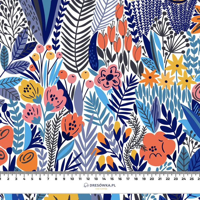 COLORFUL MEADOW - Waterproof woven fabric