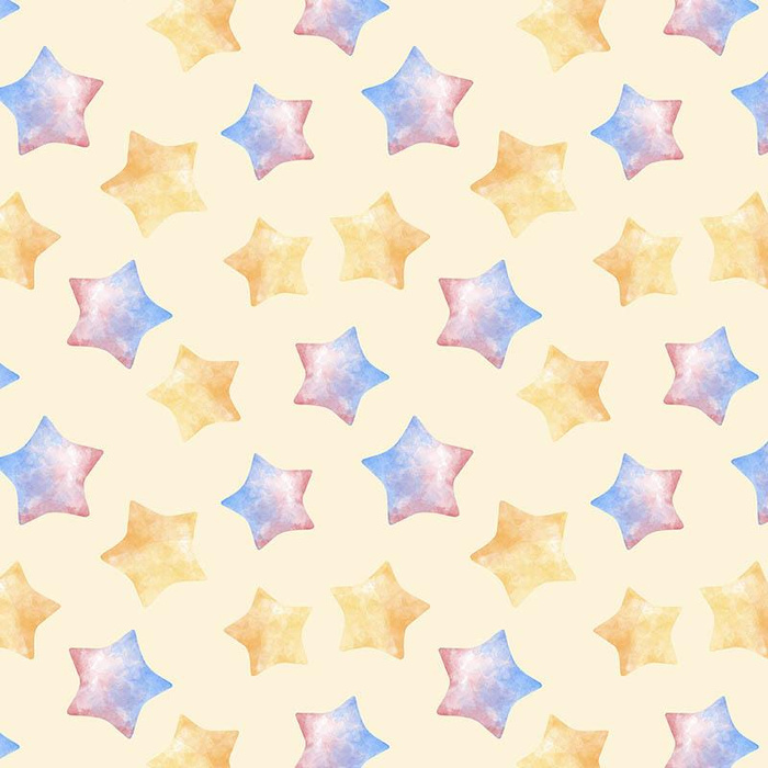 COLORFUL STARS (CHRISTMAS REINDEERS) - looped knit fabric