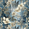 WINTER FLOWERS WZ.5 - Jersey wiskozowy
