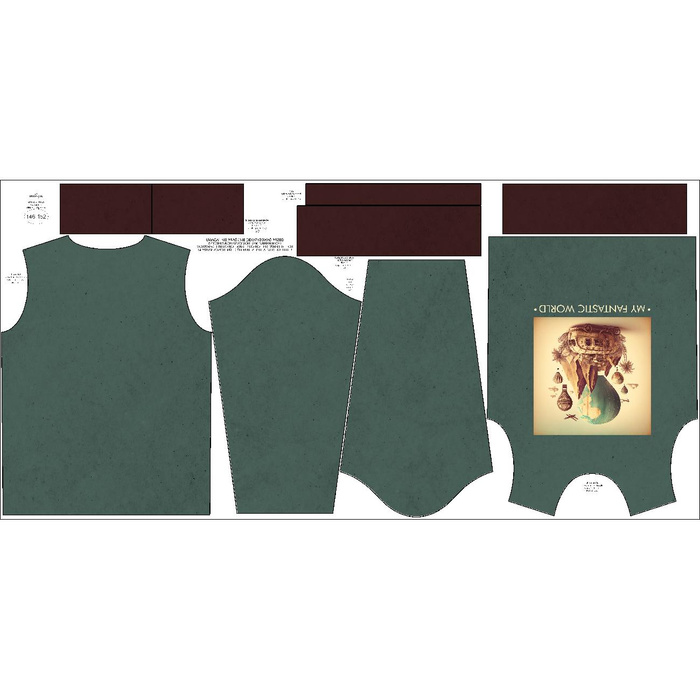 CHILDREN'S (NOE) SWEATSHIRT - MY FANTASTIC WORLD - sewing set (146/152)