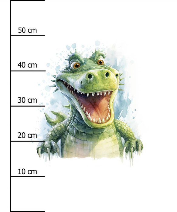 WATERCOLOR CROCODILE - Paneel (60cm x 50cm) Wasserabweisende Webware