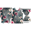 T-SHIRT DAMSKI - VINTAGE FLOWERS wz. 6 - zestaw do uszycia XL