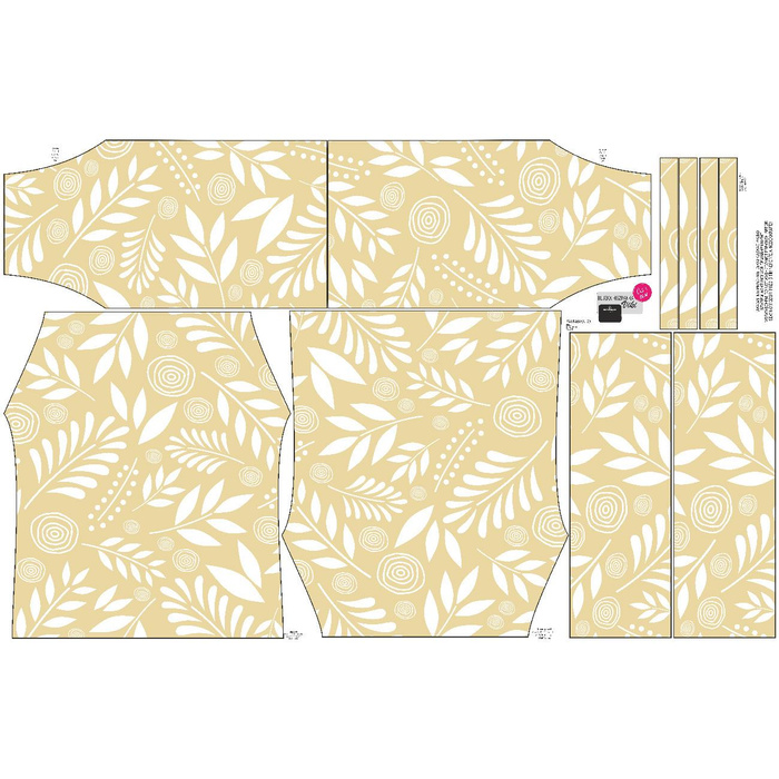 Bardot neckline blouse (VIKI) - FOLKLORE PAT. 4 - sewing set