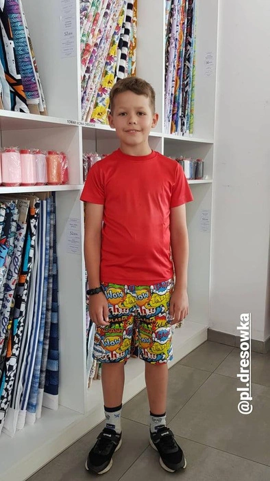 KURZE KINDERHOSE (RIO) - MARINE m. 4 - Sommersweat (86/92)
