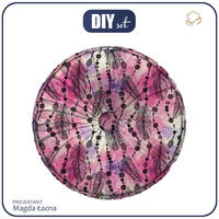 DEKOKISSEN - PINKE FEDERN UND PERLEN - Nähset