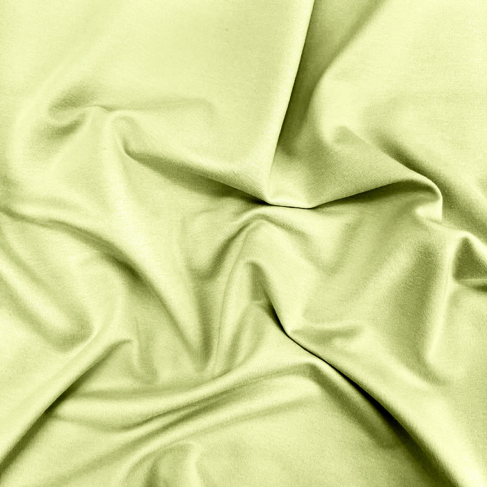 French Terry mit Elasthan - LIME CREAM (D-205)