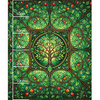Stained Garden pat. 16 - panel (60cm x 50cm) Upholstery velour