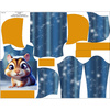 KID'S HOODIE (ALEX) - ANIMATED SQUIRREL - sewing set (122/128)