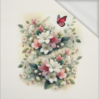 PASTEL BLOOM WZ. 1 - panel (60cm x 50cm) dzianina pętelkowa